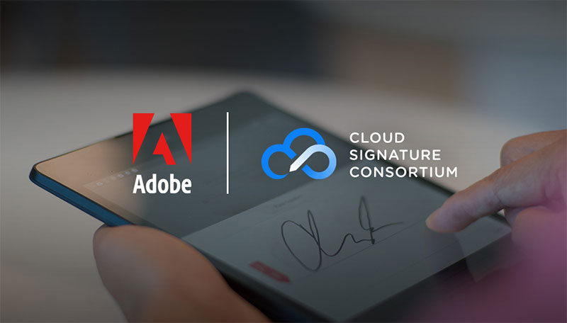 Adobe arbeitet mit Branchenpartnern an einem offenen Standard für Cloud-basierte digitale Signaturen (Bild: Adobe).