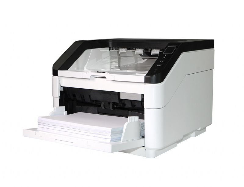 Der Produktionsscanner Avision AD 8120 kann Papier bis DIN A3 scannen (Bild: Avision)