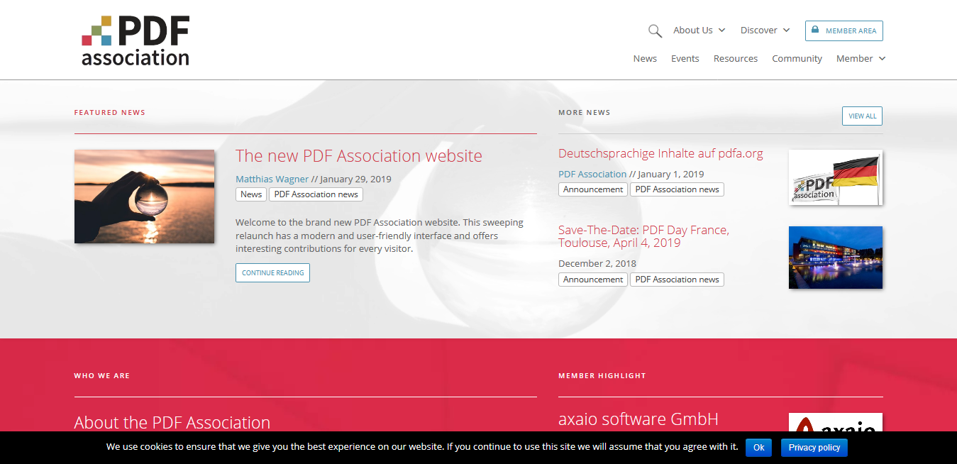 Neben der Webseite wurde auch das Logo der PDF Association überarbeitet (Bild: as)