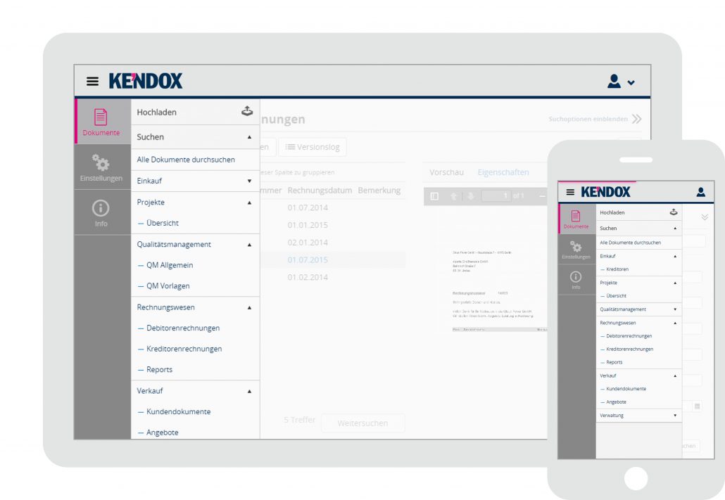 Kendox Infoshare lässt sich auch vollständig in SAP Business By Design integrieren (Bild: Kendox)