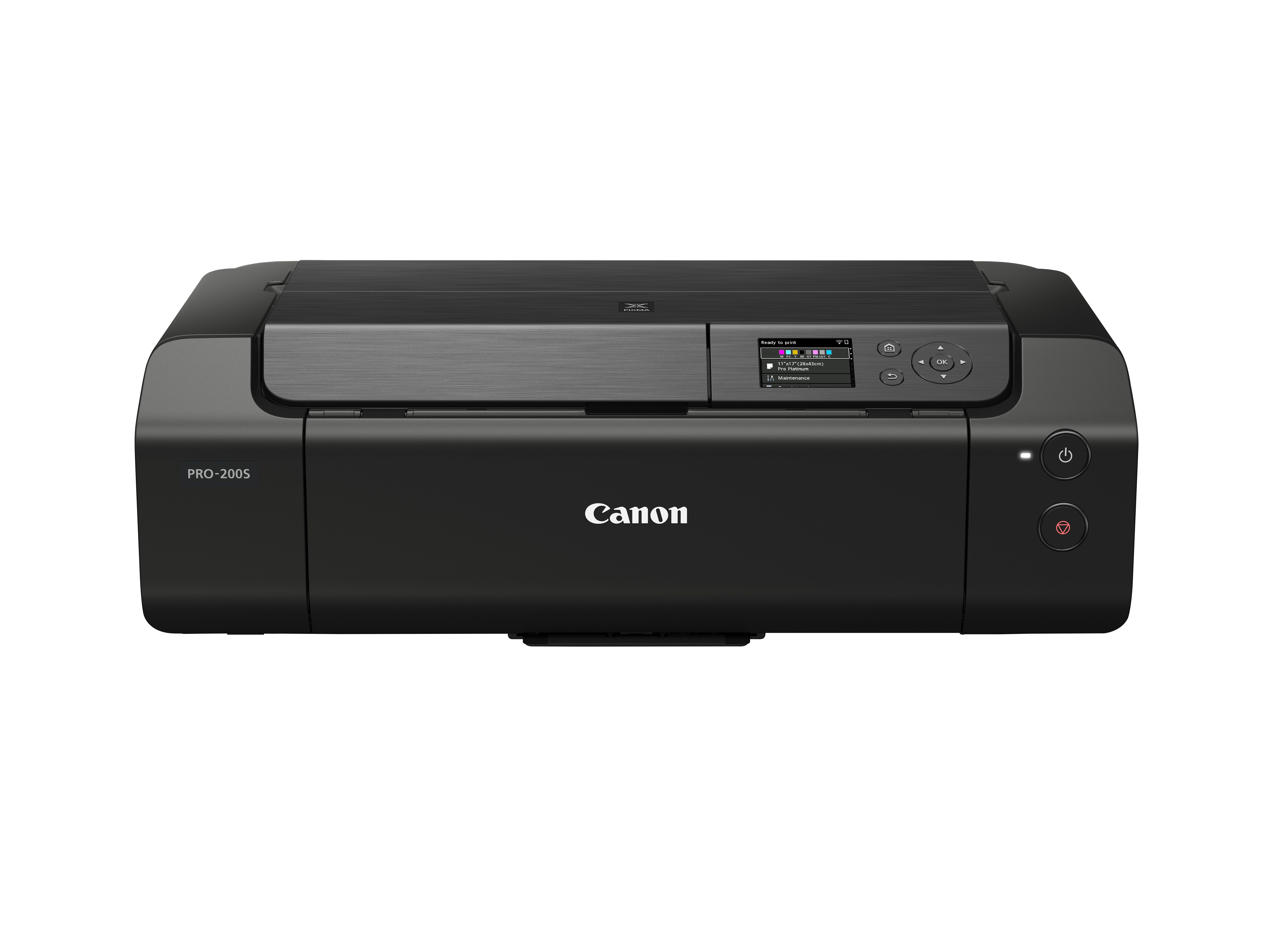 Der »Pixma PRO-200S« kann A3+ randlos bedrucken. Der Fotodrucker mit acht farbstoffbasierten Tinten löst das Modell »Pixma PRO-200« ab (Bild: Canon)