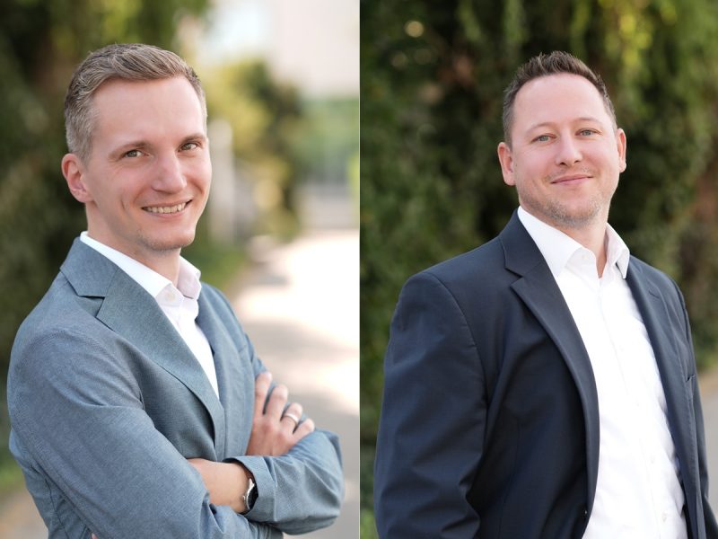 Geschäftsführer Thomas Uber und Benedikt Weber