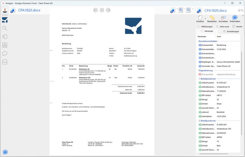 Automatische Erkennung von individuellen Daten aus Freitexten einer Bestellung