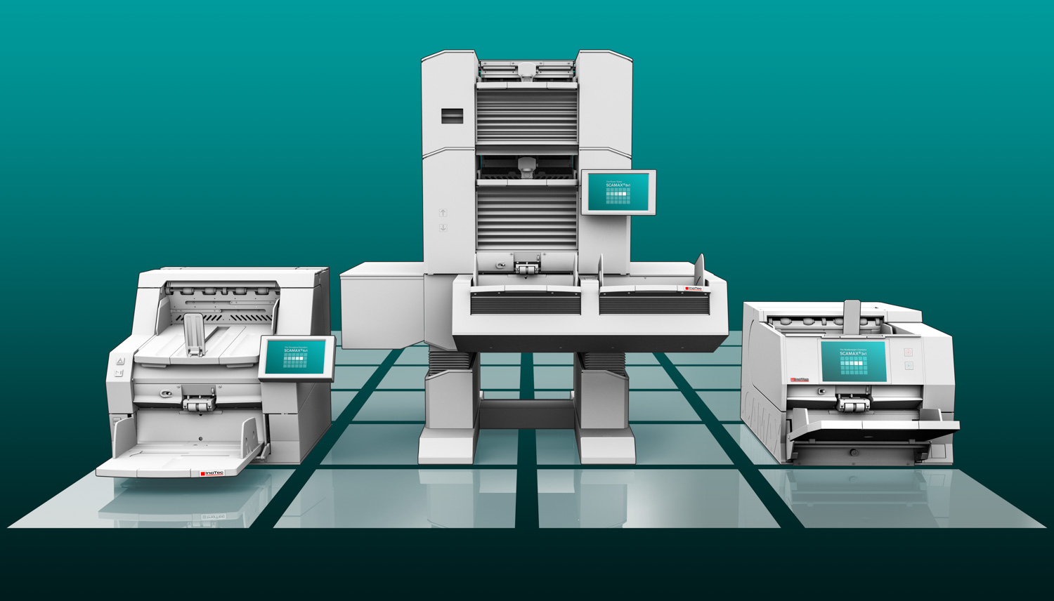 Die InoTec SCAMAX Dokumentenscanner-Familie (Bild: Datawin)