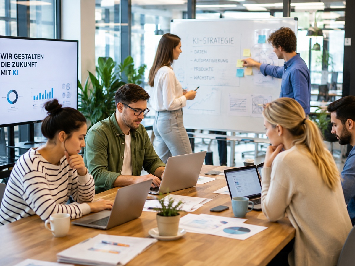 Arbeitsteam eines Start-ups
