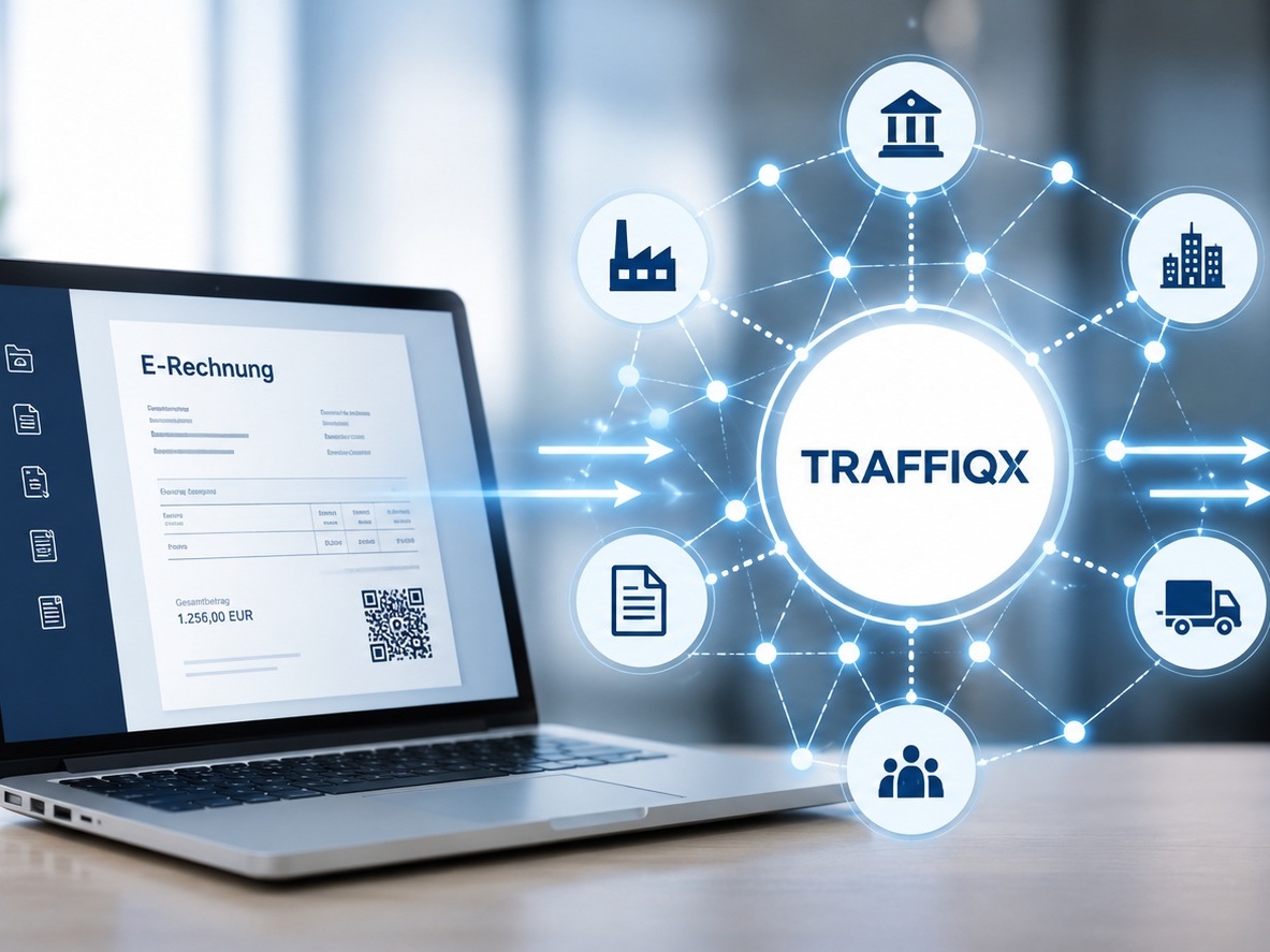 TRAFFIQX ist eine Austauschplattform für Rechnungen (Bild: KI-generiert)