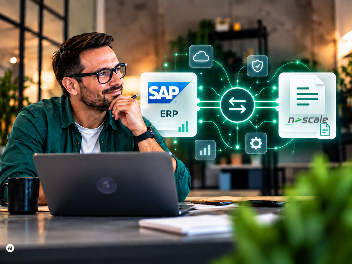 SAP und nscale: ECM und ERP im Zusammenspiel (Bild: KI-generiert)